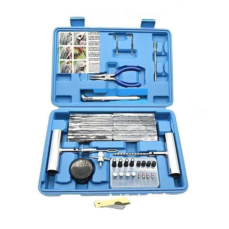 Tire repair kit in case - 68pcs - 000468