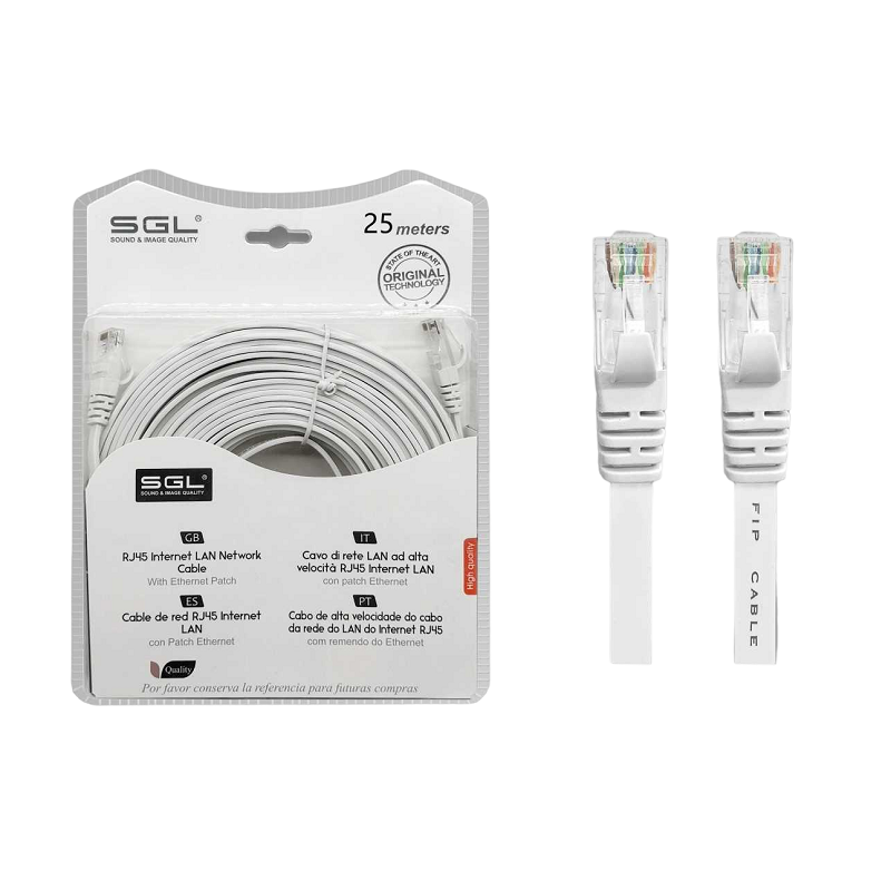 Ethernet network cable - Plate - A8P8C - 5m - 096421