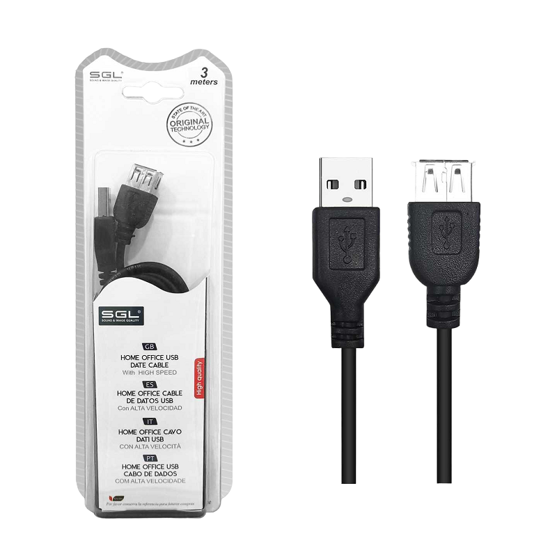 Καλώδιο USB 2.0 - 4S - Male/Female - 3m - 097220 - iThinksmart.gr