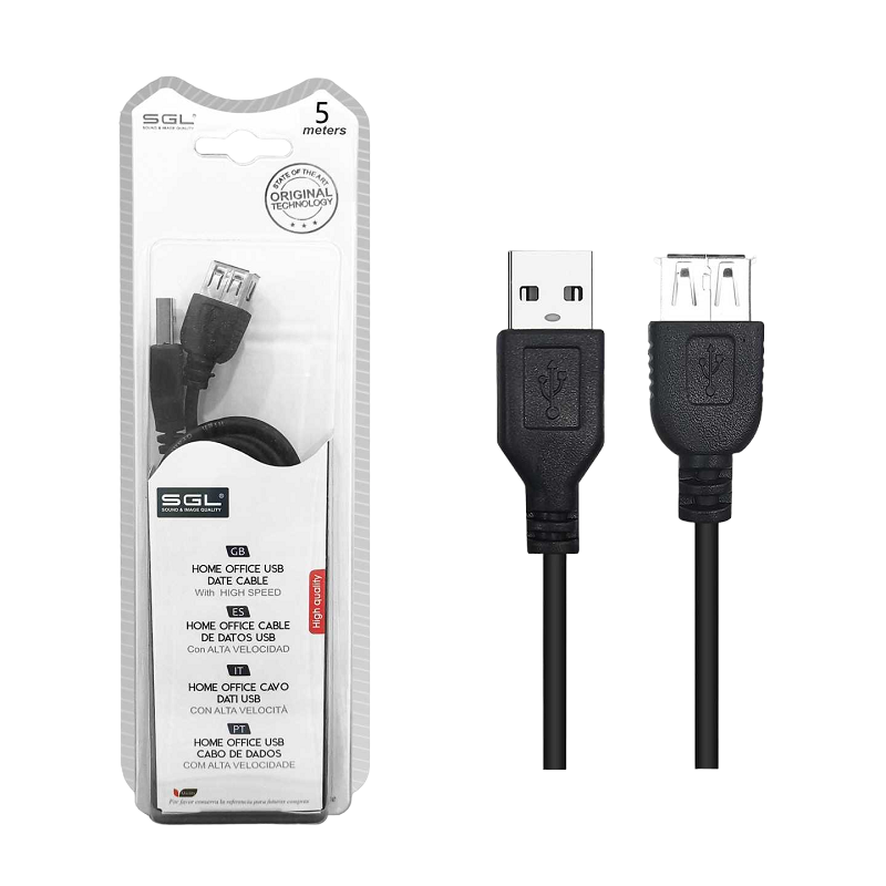 Καλώδιο USB 2.0 - 4S - Male/Female - 5m - 097237 - iThinksmart.gr