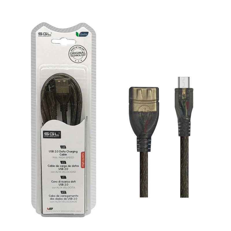 Καλώδιο φόρτισης & data - 21S - USB-A female/Micro USB - 3m - 097527 - iThinksmart.gr