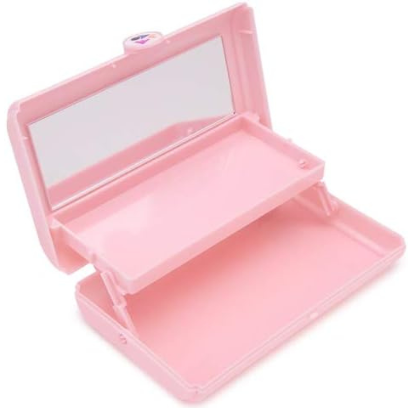 Makeup organizer box with mirror - 575 - 121064 - Pink