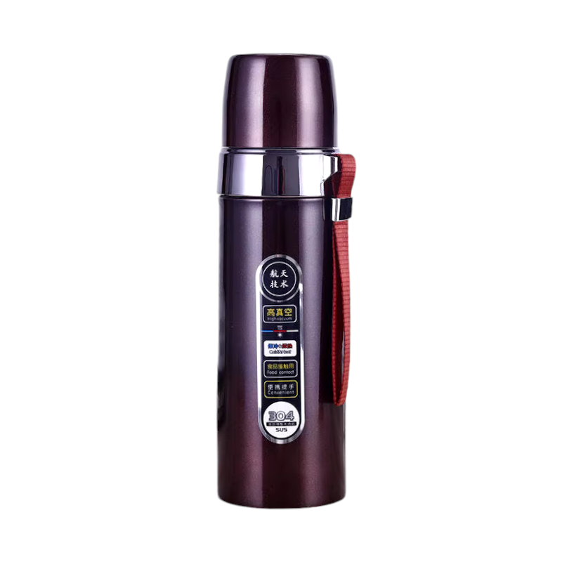 Φορητό παγούρι-θερμός - 500ml - 123767 - Brown - iThinksmart.gr