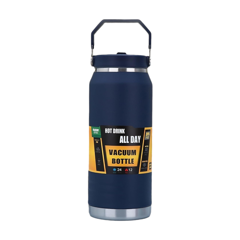 Φορητό παγούρι-θερμός - 1000ml - 123811 - Dark Blue - iThinksmart.gr