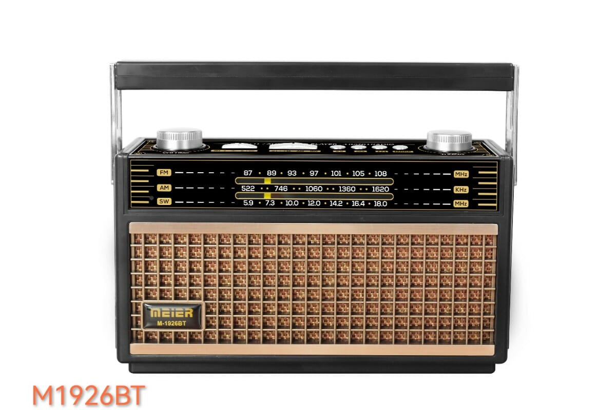 Rechargeable Retro Radio - M1926BT - Meier - 416266 - Black/Gold