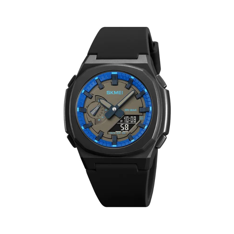 Ψηφιακό/αναλογικό ρολόι χειρός – Skmei - 2091 - Black/Blue - iThinksmart.gr