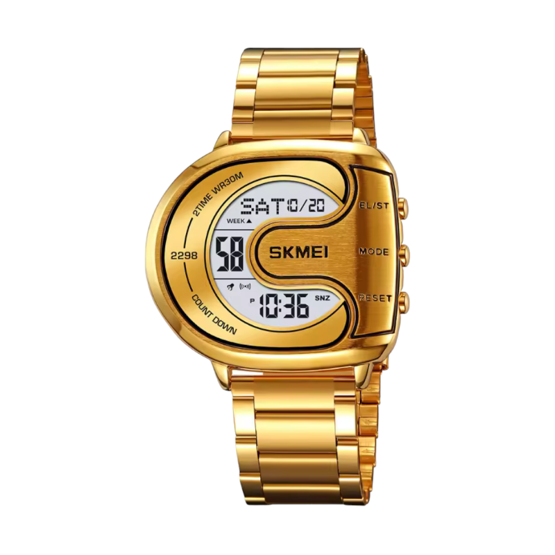 Ψηφιακό ρολόι χειρός – Skmei - 2298 - Gold/White - iThinksmart.gr