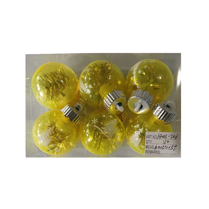 Σετ Χριστουγεννιάτικες μπάλες - 6cm - 6pcs - 232068 - iThinksmart.gr