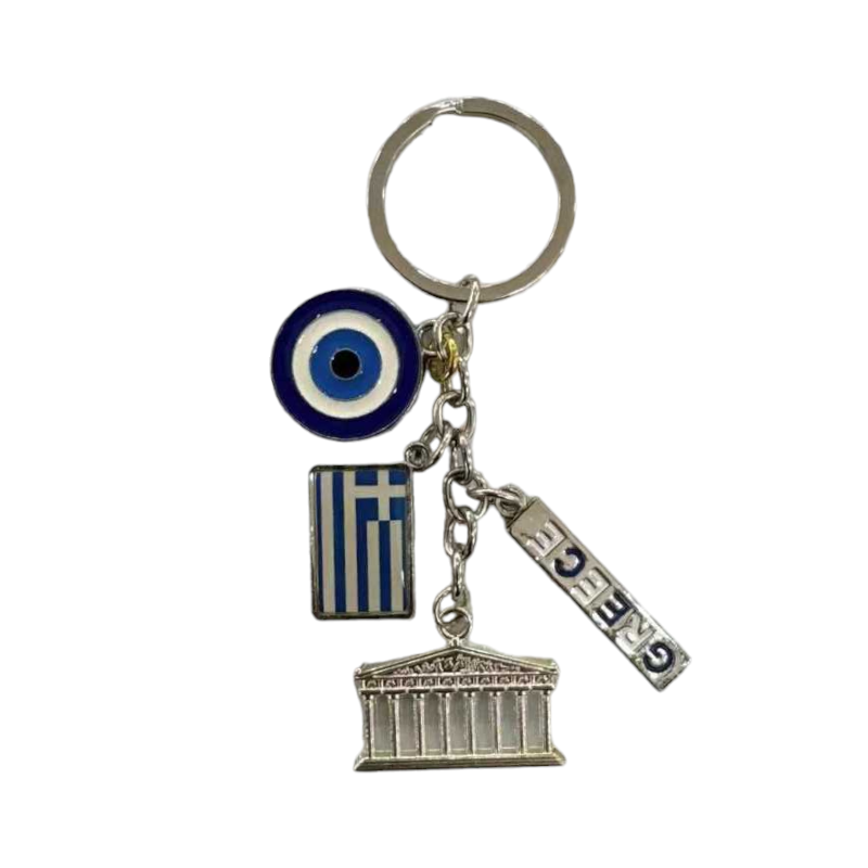 Τουριστικό μπρελόκ Souvenir - Σετ 12pcs - Ματάκι/Greece - 280082 - iThinksmart.gr