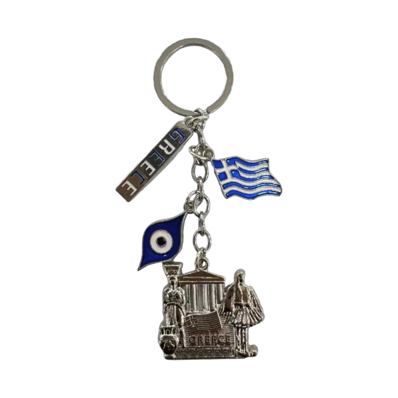 Τουριστικό μπρελόκ Souvenir - Σετ 12pcs - Ματάκι/Greece - 280099 - iThinksmart.gr