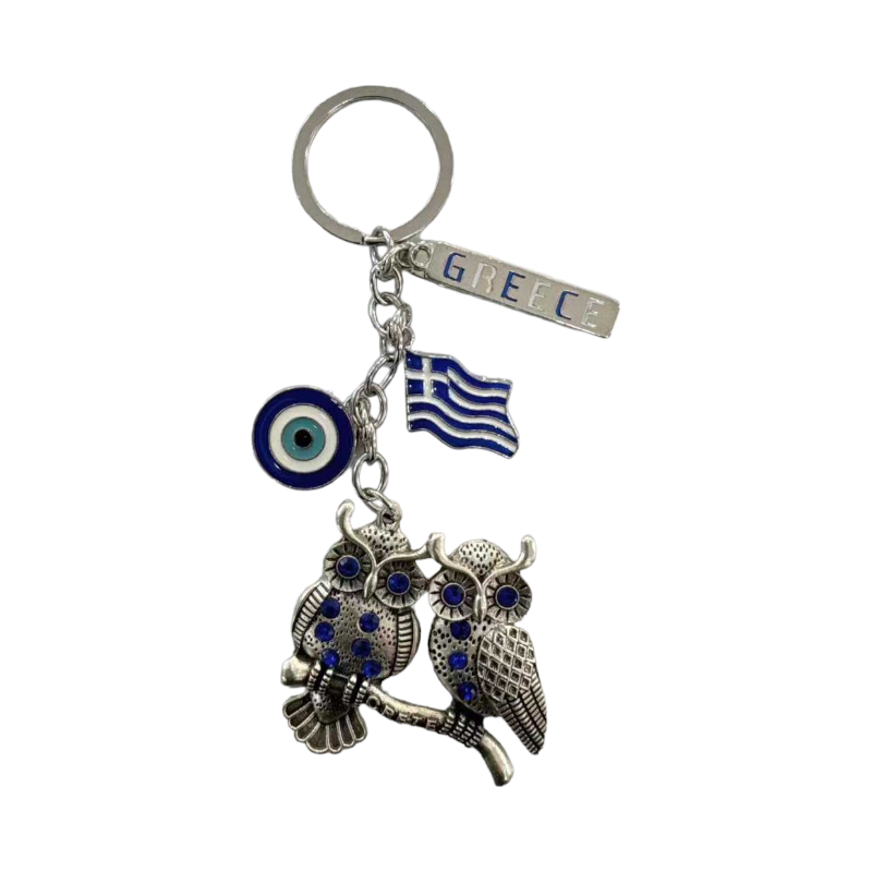 Τουριστικό μπρελόκ Souvenir - Σετ 12pcs - Ματάκι/Greece - 281027 - iThinksmart.gr