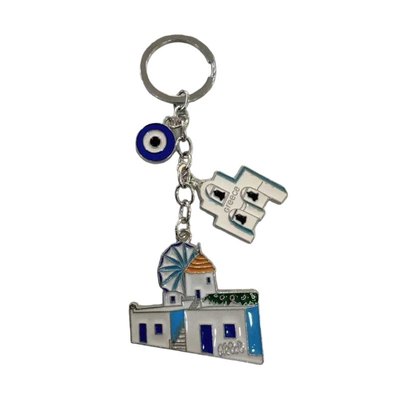 Τουριστικό μπρελόκ Souvenir - Σετ 12pcs - Ματάκι/Greece - 281171 - iThinksmart.gr