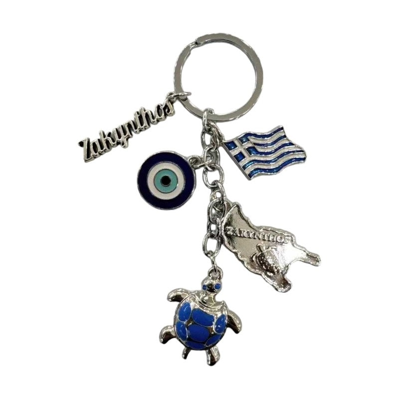 Τουριστικό μπρελόκ Souvenir - Σετ 12pcs - Ματάκι/Zakynthos - 281188 - iThinksmart.gr