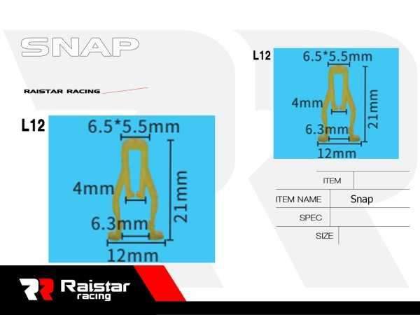 Σετ συνδετήρες αυτοκινήτου - 10pcs - R-F16101-27 - 180874 - iThinksmart.gr