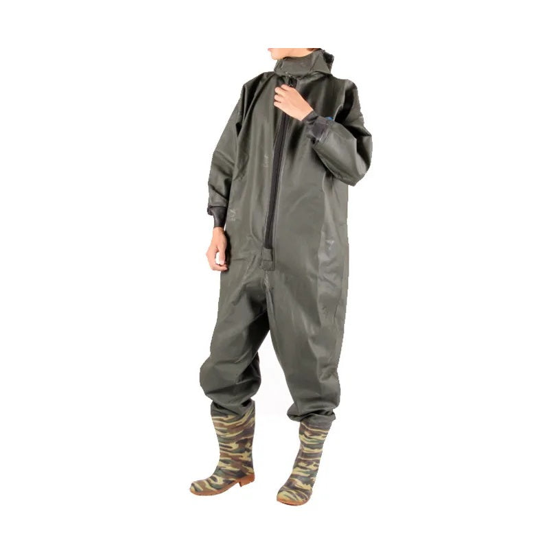 Waterproof work overalls with boots &amp; hood - No.46 - 31859