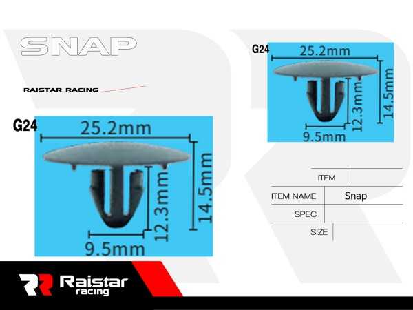 Σετ συνδετήρες αυτοκινήτου - 10pcs - R-F16101-24 - 180870 - iThinksmart.gr