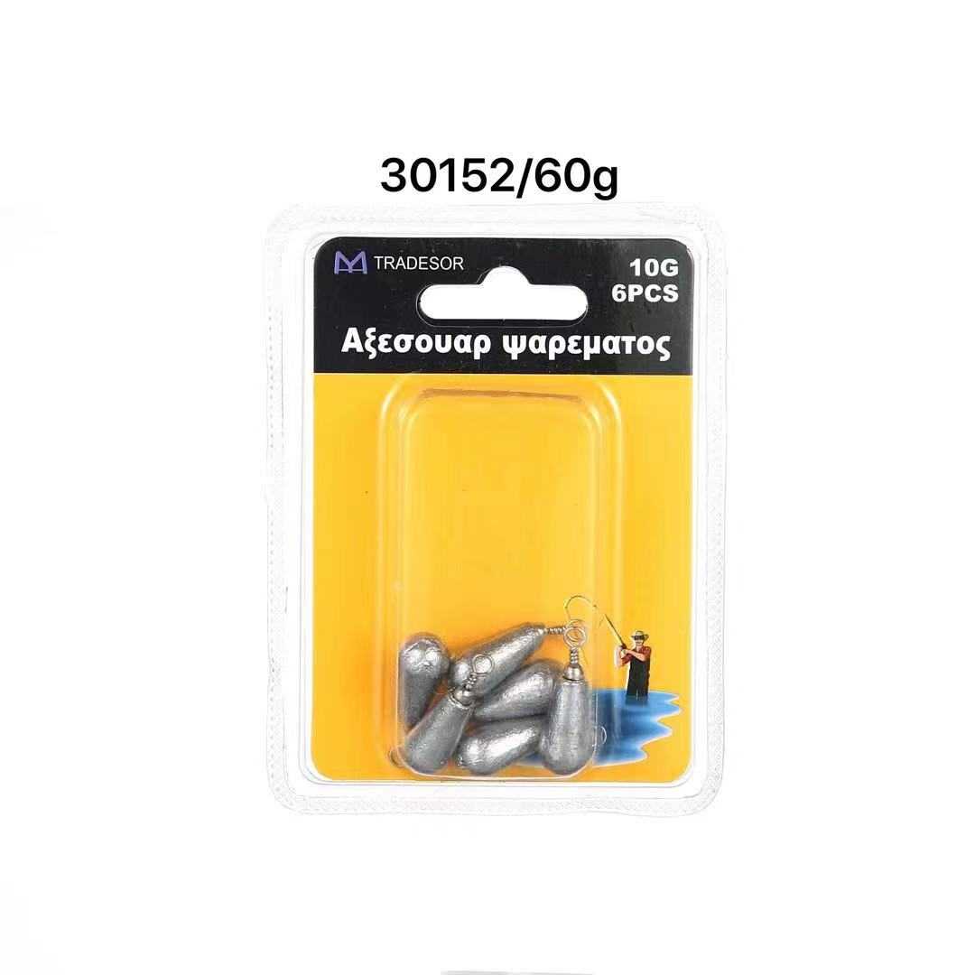 Βαρίδια αλιείας με στριφτάρι - 60g - 2pcs - 30152 - iThinksmart.gr