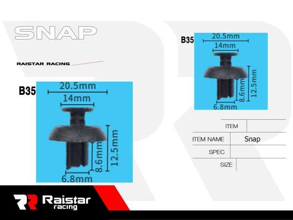 Σετ συνδετήρες αυτοκινήτου - 10pcs - R-F16101-16 - 180858 - iThinksmart.gr