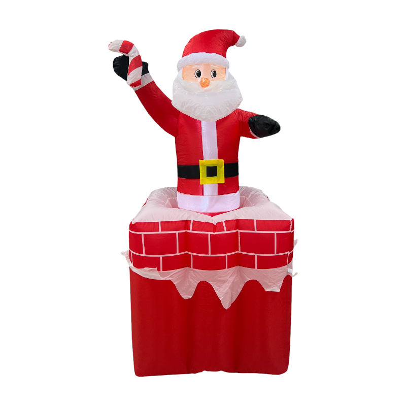 Inflatable decorative Santa Claus with movement &amp; lighting - Q1-2406 - 1.7m - 715286