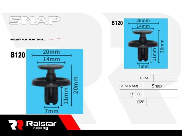 Σετ συνδετήρες αυτοκινήτου - 10pcs - R-F16101-19 - 180861 - iThinksmart.gr