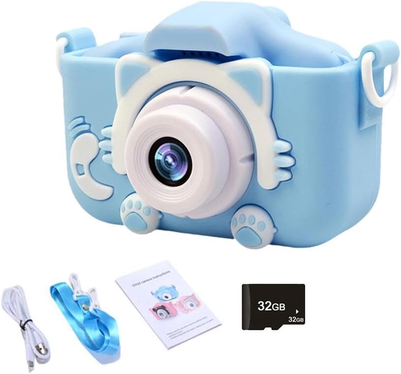 Children's Digital Camera - X200 - Cat - 810576 - Blue