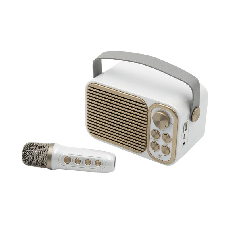 Ασύρματο ηχείο Bluetooth με μικρόφωνο Karaoke - YS-104 - 887295 - White