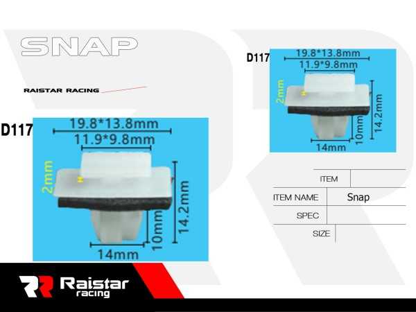 Σετ συνδετήρες αυτοκινήτου - 10pcs - R-F16101-21 - 180865 - iThinksmart.gr