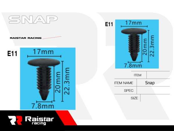 Σετ συνδετήρες αυτοκινήτου - 10pcs - R-F16101-10 - 180871 - iThinksmart.gr