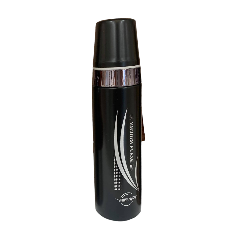 Φορητό παγούρι-θερμός με ποτήρι - 550ml - 954262 - Black - iThinksmart.gr