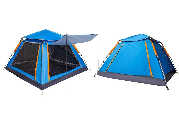 Σκηνή Camping 4 ατόμων με σκίαστρα - YB3021 - 2.4x2.4m - 960019 - Blue