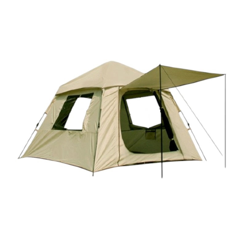 Σκηνή Camping 6 ατόμων με σκίαστρα - YB3022 - 3x3m - 960026 - Beige