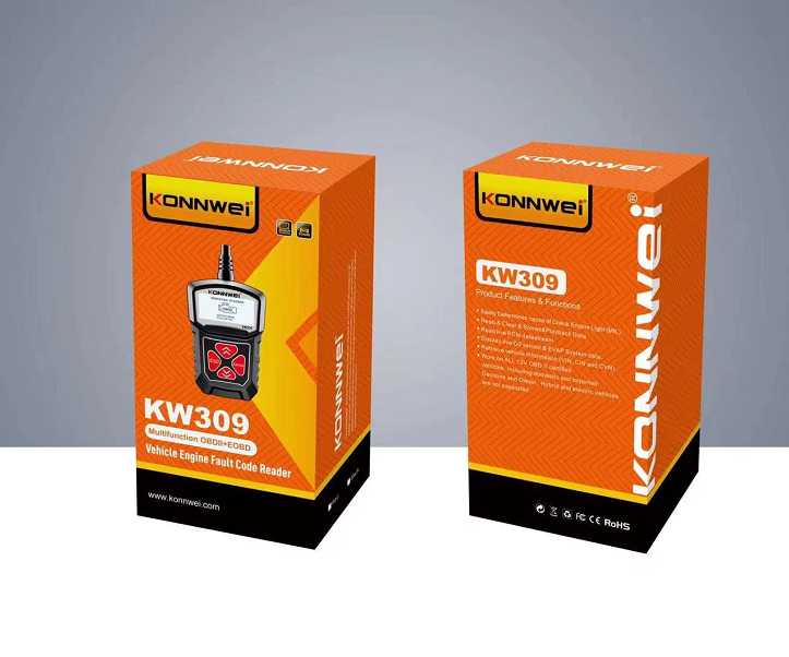 Ψηφιακό διαγνωστικό αυτοκινήτων OBDII/EOBD – Konnwei – KW309 - 638024 - iThinksmart.gr