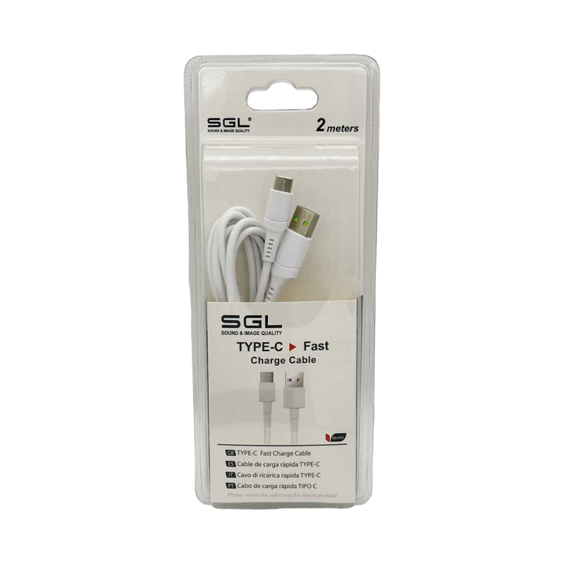 Καλώδιο φόρτισης & data - TypeC - Fast Charge - D1 - 2m - 099354 - iThinksmart.gr