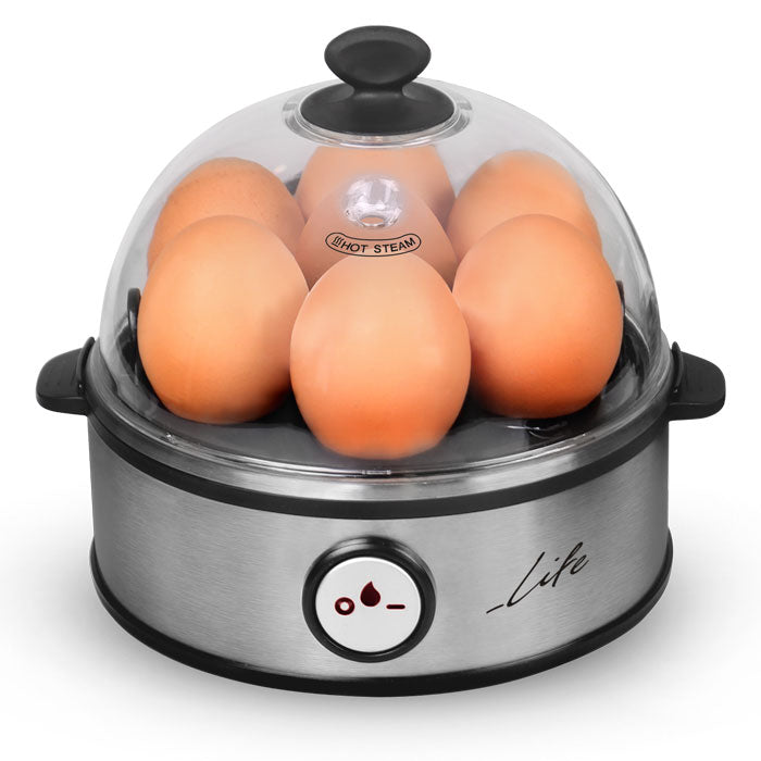 LIFE Βραστήρας Αυγών 7EGGS 7 Θέσεων 360W - Ασημί - iThinksmart.gr