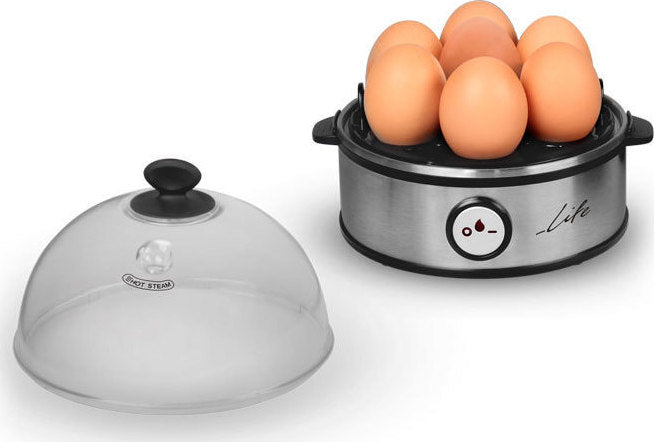 LIFE Βραστήρας Αυγών 7EGGS 7 Θέσεων 360W - Ασημί - iThinksmart.gr