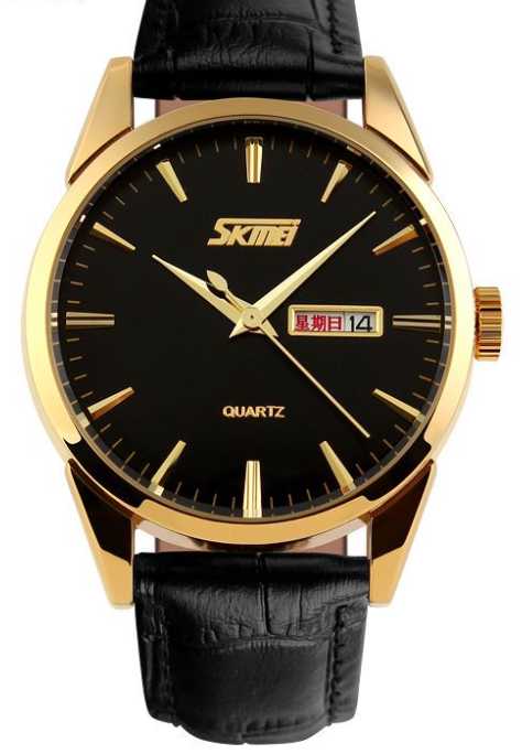 Αναλογικό ρολόι χειρός – Skmei - 9073 - Black/Gold - iThinksmart.gr