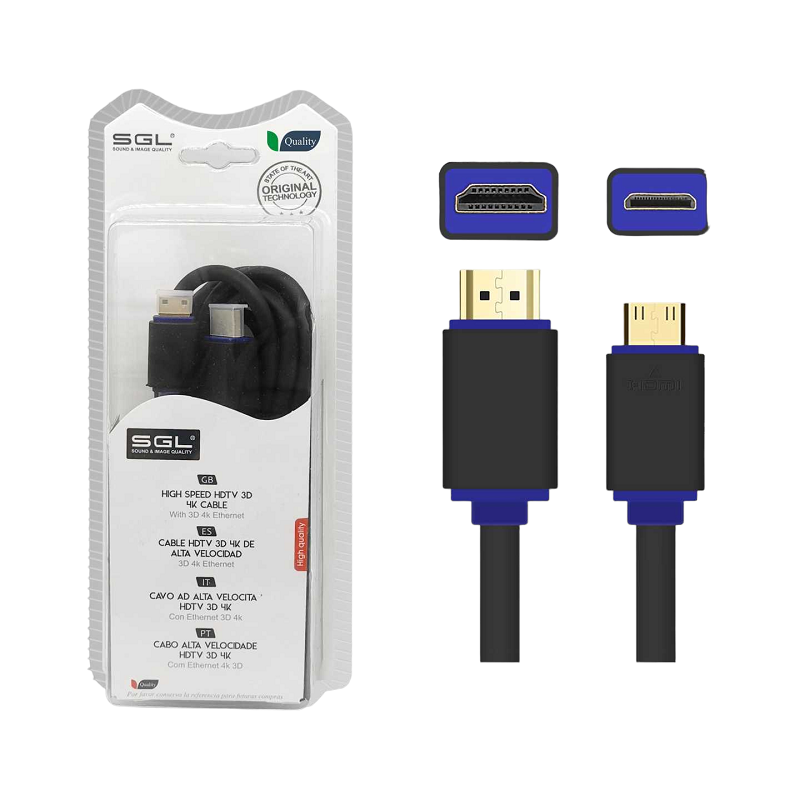 Καλώδιο HDMI σε Mini HDMI - Male/Male - 1592AB - 1.5m - 095165 - iThinksmart.gr