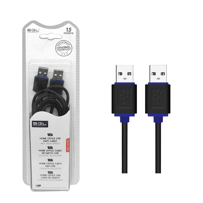 Καλώδιο USB 2.0 - Male/Male - 1.5m - 097275 - iThinksmart.gr