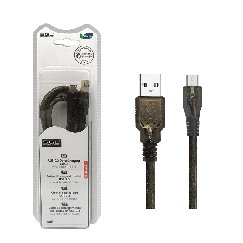 Καλώδιο φόρτισης & data - 13S - USB-A male/Micro USB - 3m - 097374 - iThinksmart.gr