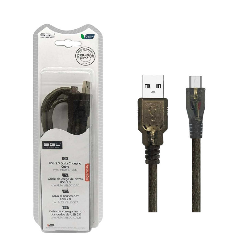 Καλώδιο φόρτισης & data - 13S - USB-A male/Micro USB - 5m - 097381 - iThinksmart.gr