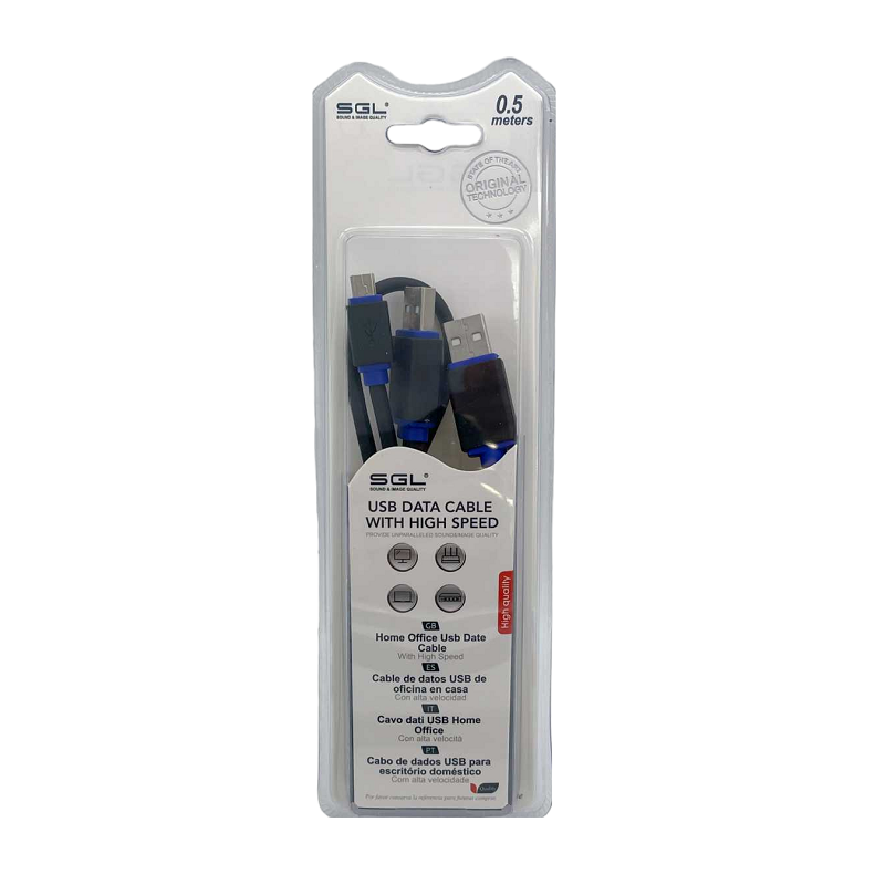 Καλώδιο μεταφοράς δεδομένων - 1555 - USB Mini/2 x USB A male - 50cm - 097978 - iThinksmart.gr