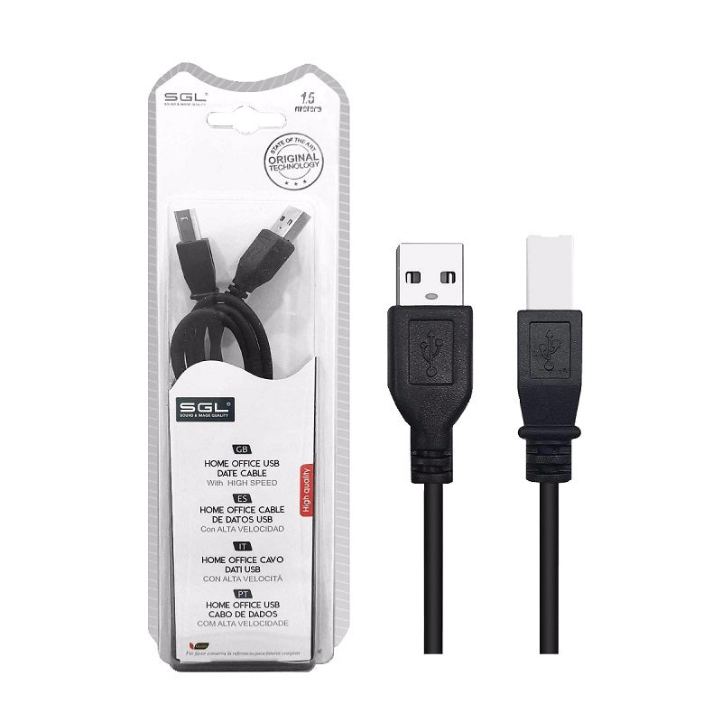 Καλώδιο περιφερειακών USB 2.0-USB-B - 1.5m - 5S - 197549 - iThinksmart.gr