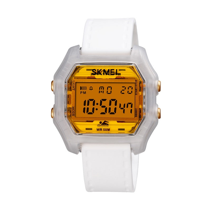 Ψηφιακό ρολόι χειρός – Skmei - 1623 - White/Gold - iThinksmart.gr