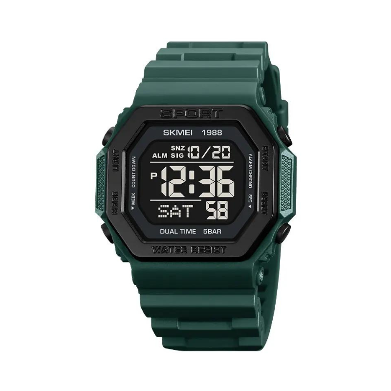 Ψηφιακό ρολόι χειρός – Skmei - 1988 - Dark Green - iThinksmart.gr