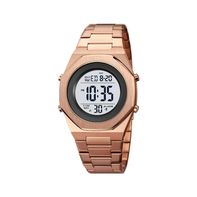 Ψηφιακό ρολόι χειρός – Skmei – 2066 - Rose Gold/White - iThinksmart.gr