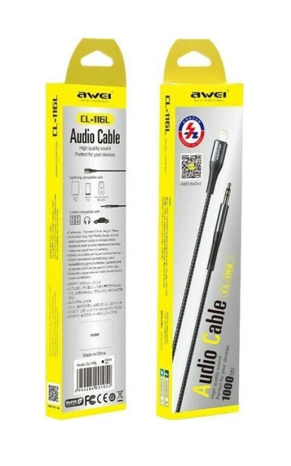 Καλωδιο ήχου - Lightning-Jack 3.5mm - CL-116L - AWEI - 887776 - iThinksmart.gr